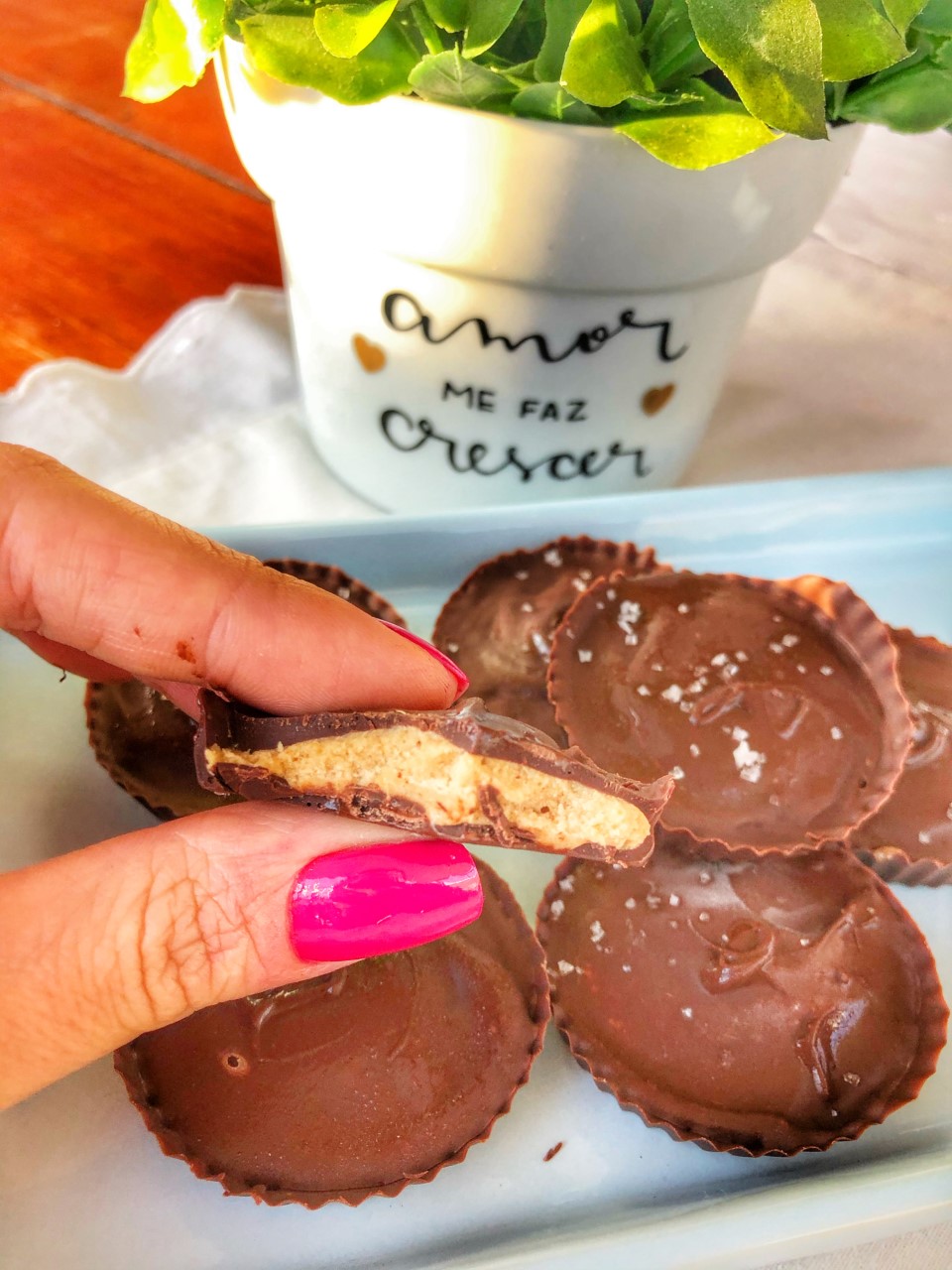 Chocolate Peanut Butter Cups with 5-ingredients -The Art of Food and Wine